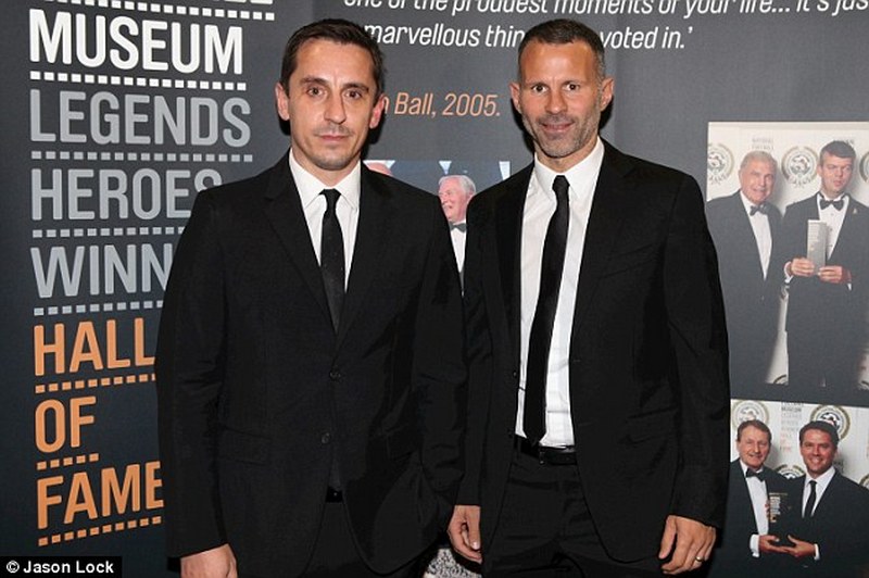 Neville and Giggs were inducted into the National Football Museum Hall of Fame